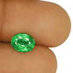 1.91-Carat Bright Green Oval-Cut Tsavorite Garnet from Kenya