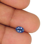 0.86-Carat Unheated VVS-Clarity Deep Blue Sapphire from Ceylon