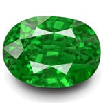 2.38-Carat Oval-Cut Rich Chrome Green Kenyan Tsavorite Garnet