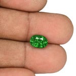 2.38-Carat Oval-Cut Rich Chrome Green Kenyan Tsavorite Garnet