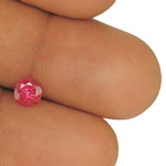 0.75-Carat VVS-Clarity Deep Pink Round-Cut Mahenge Spinel