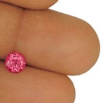 0.84-Carat VVS-Clarity Bright Pink Round-Cut Mahenge Spinel