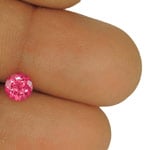 0.79-Carat 5.50mm Round Eye-Clean Hot Pink Mahenge Spinel