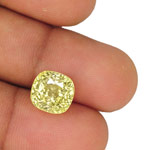 8.58-Carat Unheated Eye-Clean Lustrous Yellow Sapphire (GIA)