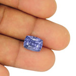 7.61-Carat GRS-Certified Unheated Cushion-Cut Ceylonese Sapphire