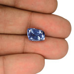 6.16-Carat IGI-Certified Unheated Velvety Blue Burmese Sapphire