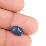 4.24-Carat IGI-Certified Unheated Cabochon-Cut Ceylon Sapphire