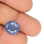 9.22-Carat Unheated Lively Intense Blue Sapphire (GIA-Certified)