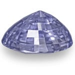 6.76-Carat Unheated Oval-Cut Vivid Violetish Blue Sapphire (GIA)