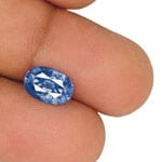 3.54-Carat Eye-Clean Velvety Cornflower Blue Sapphire (Unheated)