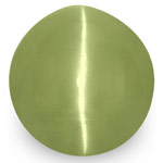 6.14-Carat 9mm Round Chrysoberyl Cat's Eye from India (IGI)