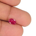 0.88-Carat IGI-Certified Unheated Intense Pinkish Red Ruby