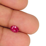 0.84-Carat Unheated VS-Clarity Deep Pinkish Red Ruby (IGI)