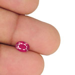 0.69-Carat Rare VVS-Clarity Unheated Pinkish Red Mozambique Ruby