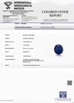 3.45-Carat IGI-Certified Unheated Blue Sapphire from Pakistan