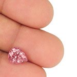 3.18-Carat Pear-Shaped Soft Pink Spinel from Tajikistan (IGI)