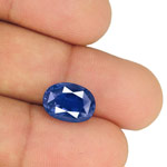 8.28-Carat Rare Unheated VVS "Ink Blue" Sapphire (GIA-Certified)