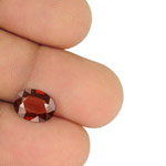 2.39-Carat VVS-Clarity Dark Brownish Red Oval-Cut Burmese Spinel