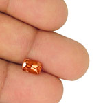 1.49-Carat VVS-Clarity Vivid Brownish Orange Spinel from Burma