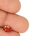 1.46-Carat Oval-Cut Intense Reddish Orange Spinel from Burma