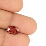 2.78-Carat VS-Clarity Brownish Red Cushion-Cut Burmese Spinel