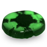 1.55-Carat Rich Green Oval-Cut Trapiche Emerald from Colombia