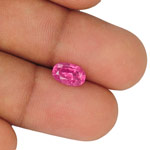 2.17-Carat Unheated Oval-Cut Rich Pink Sapphire from Madagascar