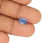 2.21-Carat IGI-Certified Unheated Velvety Blue Ceylon Sapphire