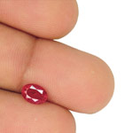 0.92-Carat Unheated Eye-Clean Intense Pink Red Burmese Spinel