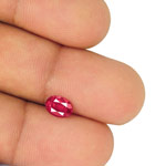 0.74-Carat Natural & Untreated Pinkish Orangish Red Spinel (IGI)