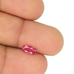 0.83-Carat Eye-Clean Deep Pink Spinel from Burma (Unheated)