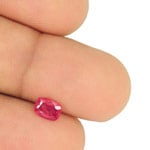 0.74-Carat IGI-Certified Cushion-Cut Deep Pink Burmese Spinel