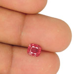 1.08-Carat Cushion-Cut Reddish Orange Spinel from Burma (IGI)