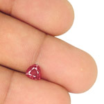 0.84-Carat Intense Pinkish Red Pear-Shaped Burmese Spinel (IGI)