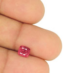 1.40-Carat Cushion-Cut Lustrous Orangy Pink Spinel from Burma