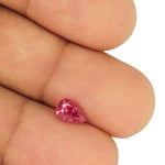 1.09-Carat Pear-Shaped Rich Pink Spinel from Mogok, Burma (IGI)