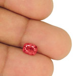 1.42-Carat Cushion-Cut Reddish Orange Spinel from Burma (IGI)