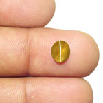 1.61-Carat Beautiful Golden Brown Ceylon Chrysoberyl Cat's Eye