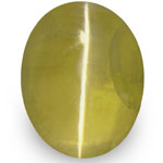 1.72-Carat IGI-Certified Yellowish Green Alexandrite Cat's Eye