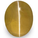 1.72-Carat IGI-Certified Yellowish Green Alexandrite Cat's Eye