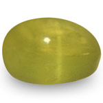 1.96-Carat Deep Yellowish Green Ceylonese Chrysoberyl Cat's Eye