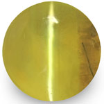 1.82-Carat 6mm Round Chrysoberyl Cat's Eye from Sri Lanka (IGI)