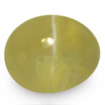 1.55-Carat Olive Green Chrysoberyl Cat's Eye from Sri Lanka