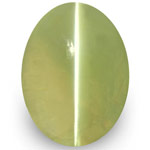 1.84-Carat Yellowish Green Chrysoberyl Cat's Eye from Sri Lanka