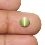 1.99-Carat Yellow Green Chrysoberyl Cat's Eye from Sri Lanka