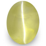 2.19-Carat Transparent Light Yellow Chrysoberyl Cat's Eye (IGI)