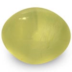 2.19-Carat Transparent Light Yellow Chrysoberyl Cat's Eye (IGI)