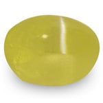 2.09-Carat Golden Yellow Chrysoberyl Cat's Eye from Sri Lanka