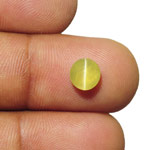 1.89-Carat VS-Clarity Intense Green Yellow Chrysoberyl Cat's Eye