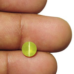 2.13-Carat VVS Lively Greenish Yellow Chrysoberyl Cat's Eye